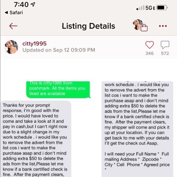 SCAM ALERT - Picture 5 of 6